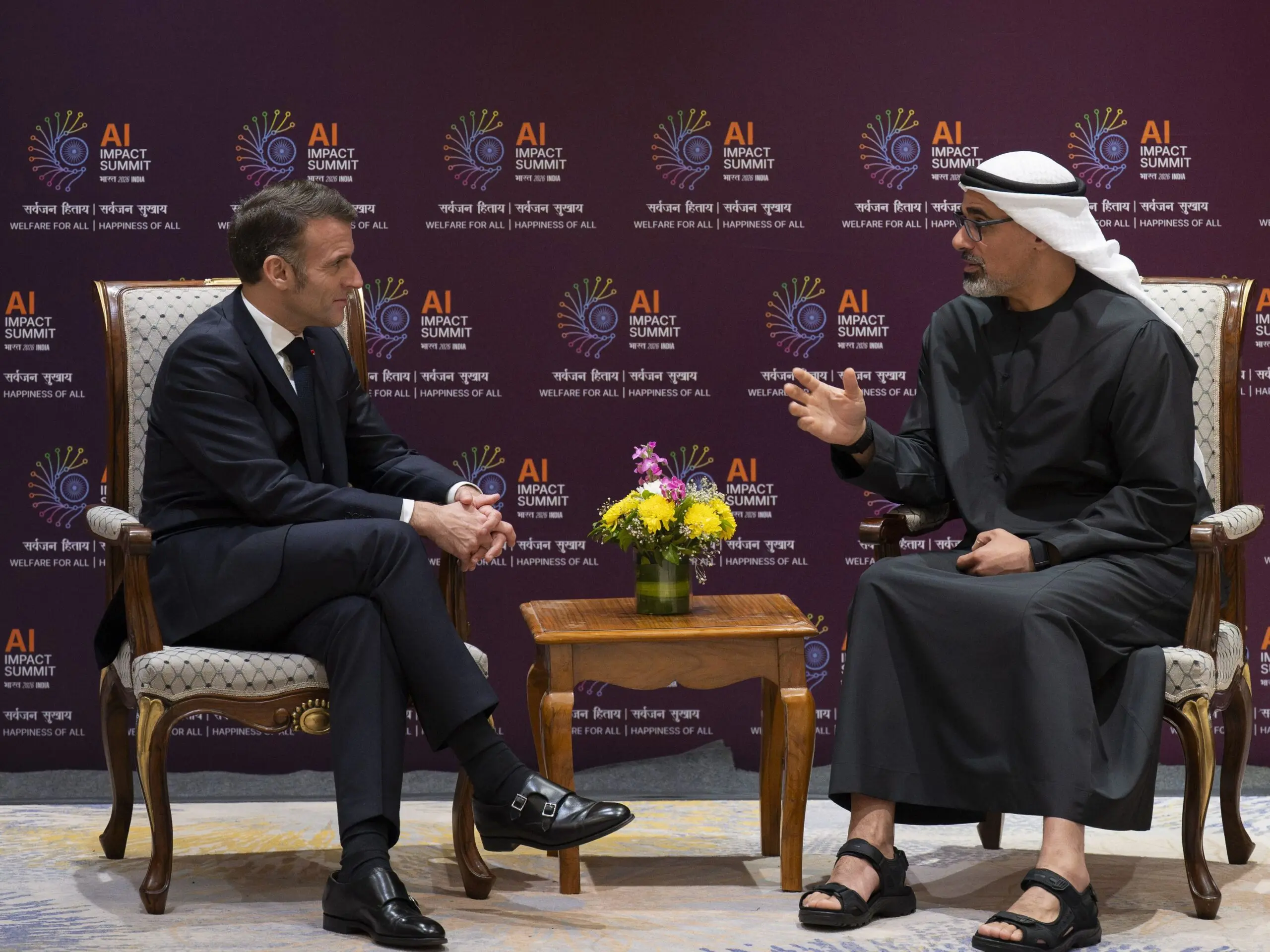 Crown Prince of Abu Dhabi, French President discuss bilateral cooperation
