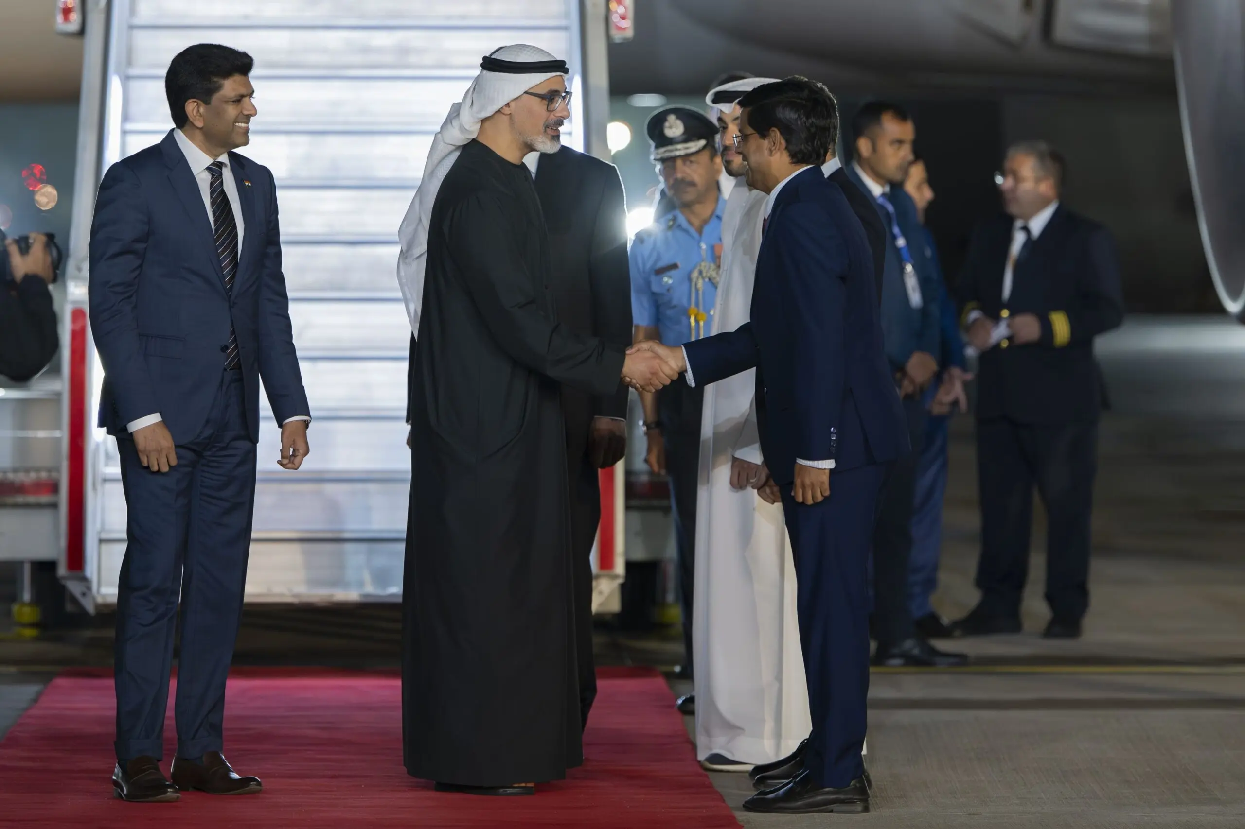 On behalf of UAE President, Crown Prince of Abu Dhabi arrives in New Delhi to participate in India AI Impact Summit